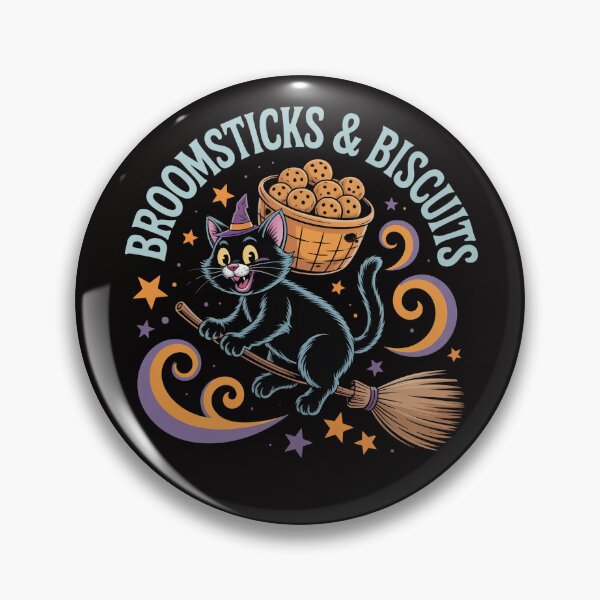 Item preview, Broomsticks and Biscuits – Kitty Biscuits Bakery designed and sold by Slavicsoul.