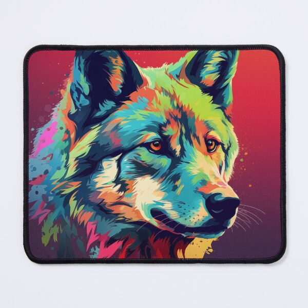 Item preview, Wolf Popart 2 designed and sold by RedHandedOD.