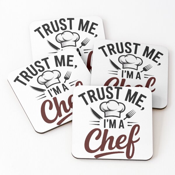 Item preview, Funny Chef Quote Design – Trust Me I'm a Chef with Chef Hat designed and sold by InkInduldge.