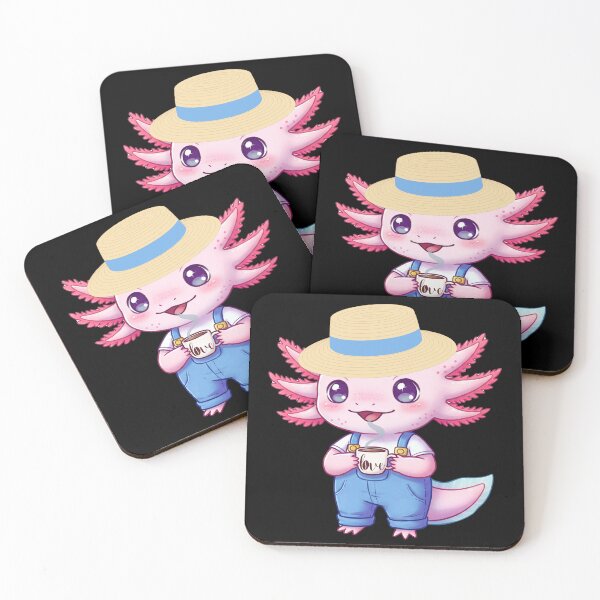 Item preview, Cute Coffee Lover Axolotl designed and sold by Claustronautas.