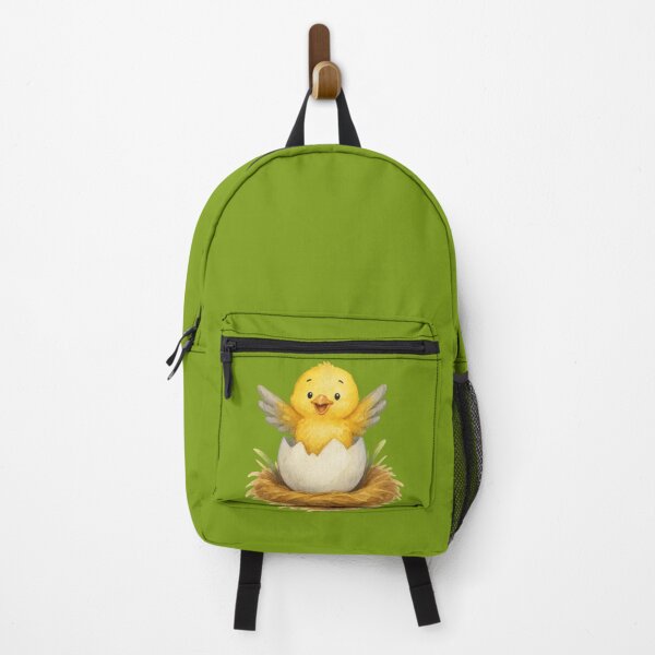 Item preview, Cute Yellow Chick Hatching from Egg in Nest designed and sold by IraBum.