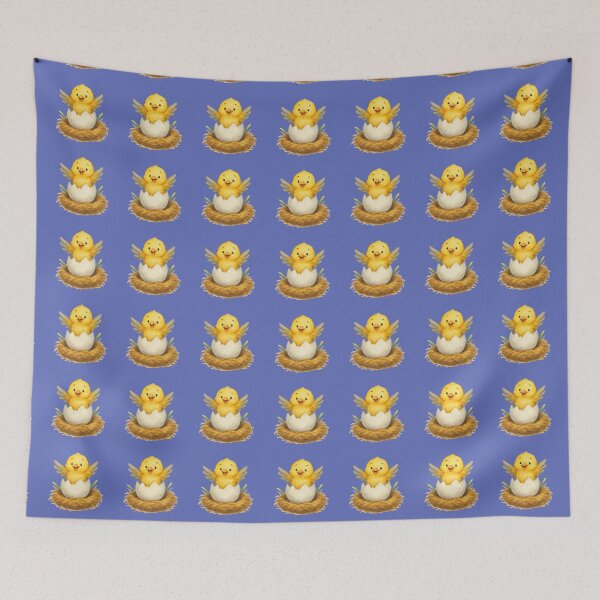 Item preview, Cute Yellow Chick Hatching from Egg in Nest designed and sold by IraBum.