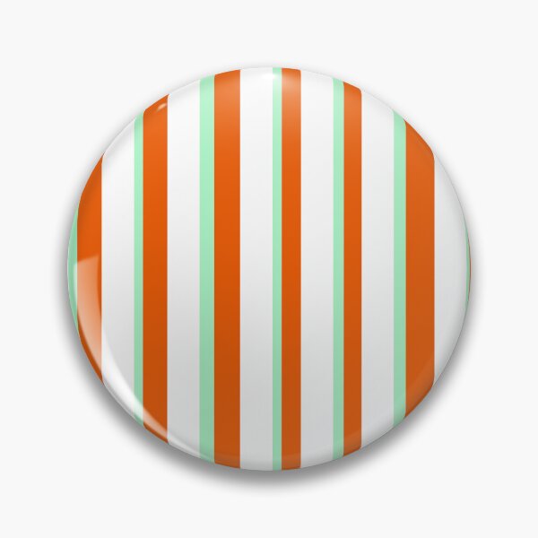 Item preview, Bold Modern Striped Pattern in White and Orange and Mint Green designed and sold by Deutschic.