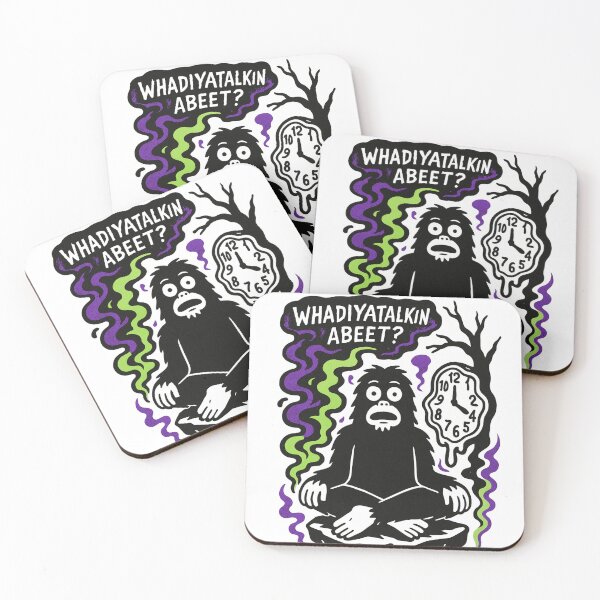 Item preview, "Whadiyatalkinabeet?" – Sassy the Sasquatch Chaos Art designed and sold by MeltdownSupply.