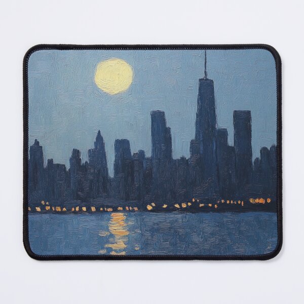 Item preview, New York state | Post-impressionist painting style designed and sold by ComicsFactory.