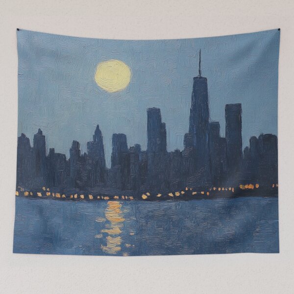 Item preview, New York state | Post-impressionist painting style designed and sold by ComicsFactory.