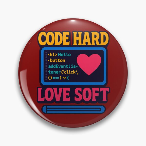 Item preview, Code Hard, Love Soft designed and sold by Neonyx2020.