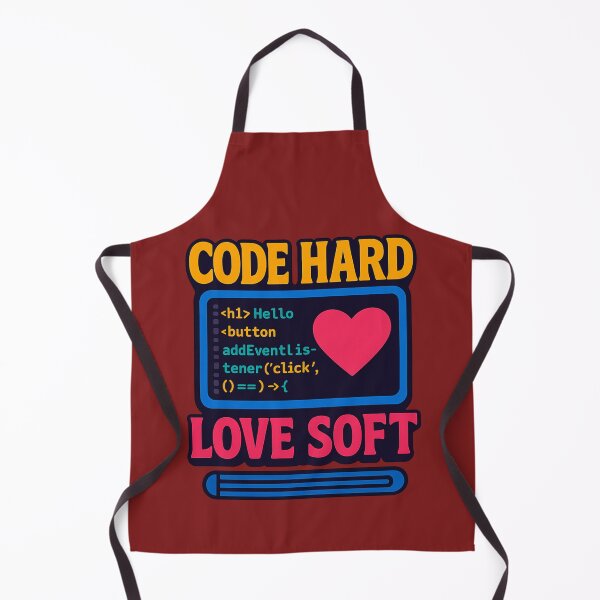 Item preview, Code Hard, Love Soft designed and sold by Neonyx2020.