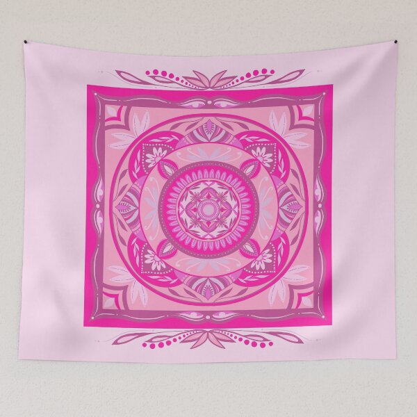 Item preview, Barbie pink mandala  designed and sold by amberrosejoness.