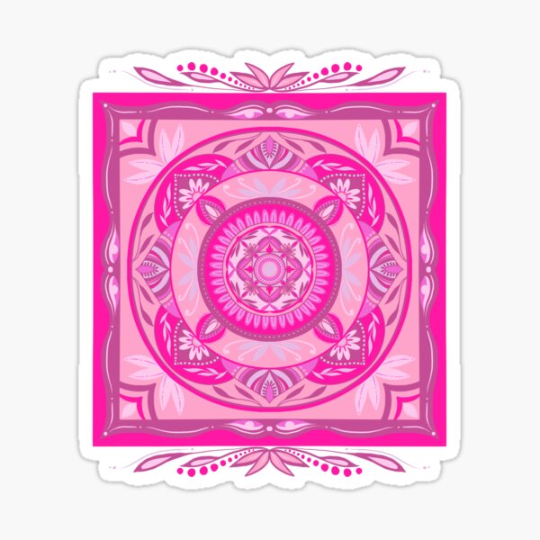 Item preview, Barbie pink mandala  designed and sold by amberrosejoness.