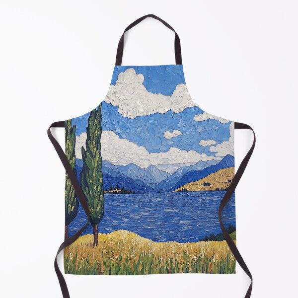 Item preview, New Zealand landscape | Post-impressionist painting style designed and sold by ComicsFactory.