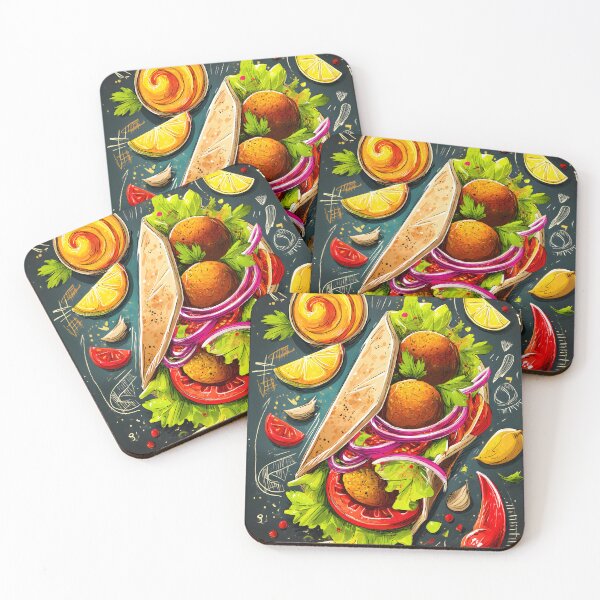 Item preview, Falafel Wrap Bursting with Flavorful Ingredients and Vibrant Sketches- Tribute to Plant-Based Food designed and sold by OlfactoART Studio.