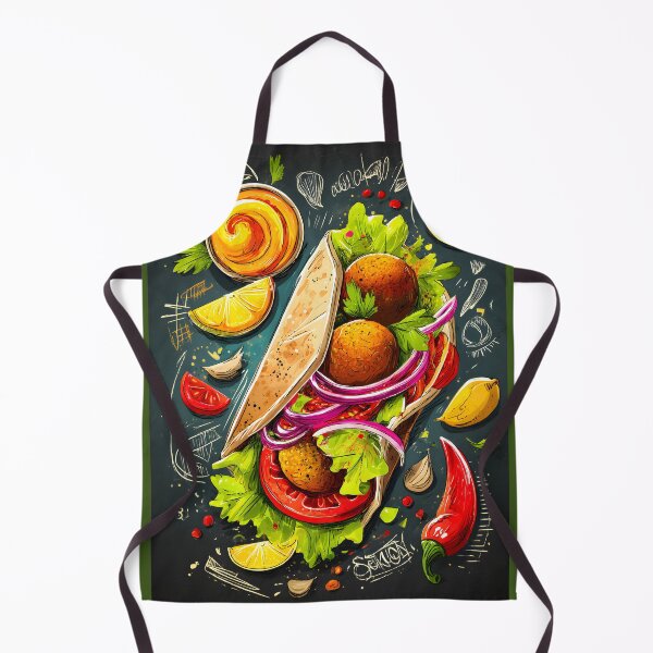Item preview, Falafel Wrap Bursting with Flavorful Ingredients and Vibrant Sketches- Tribute to Plant-Based Food designed and sold by OlfactoART Studio.