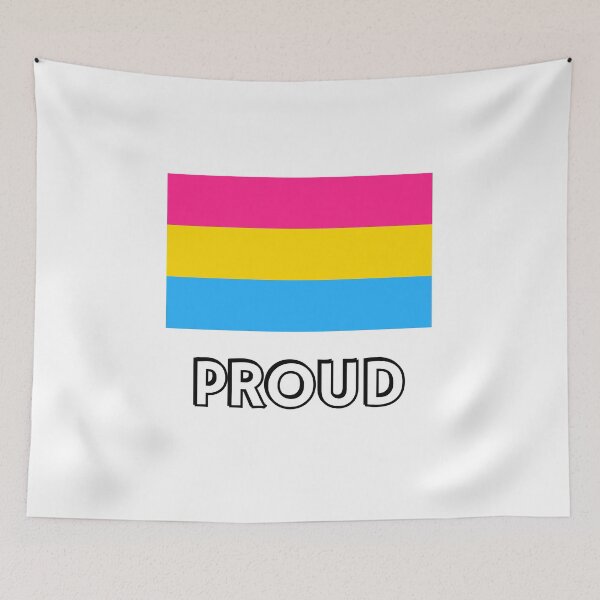 Item preview, PROUD PAN FLAG Flag - Proud - Pride Month designed and sold by Inspirationmotivation.