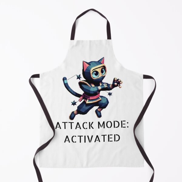 Item preview, Ninja Cat Attack Mode Activated designed and sold by SeeSquaredDesign.