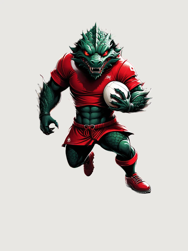Thumbnail 6 of 6, Premium Oversized Hoodie, Dragon Rugby designed and sold by RAA-Logo-Image.