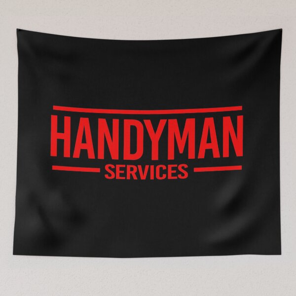 Item preview, Copy of HandyMan Service - Red letters and black background designed and sold by rubenarocho.