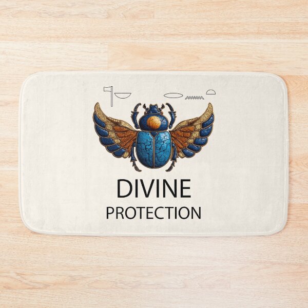 Item preview, Divine Protection Scarab Amulet – Ancient Egyptian Hieroglyphic Symbol of Power  designed and sold by Rocky Mountain Artistry.