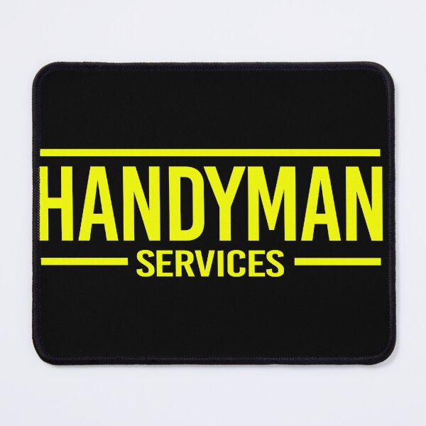 Item preview, HandyMan Service - Yellow letters and black background designed and sold by rubenarocho.