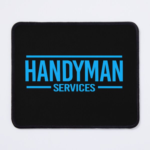 Item preview, HandyMan Service - Blue letters and black background designed and sold by rubenarocho.