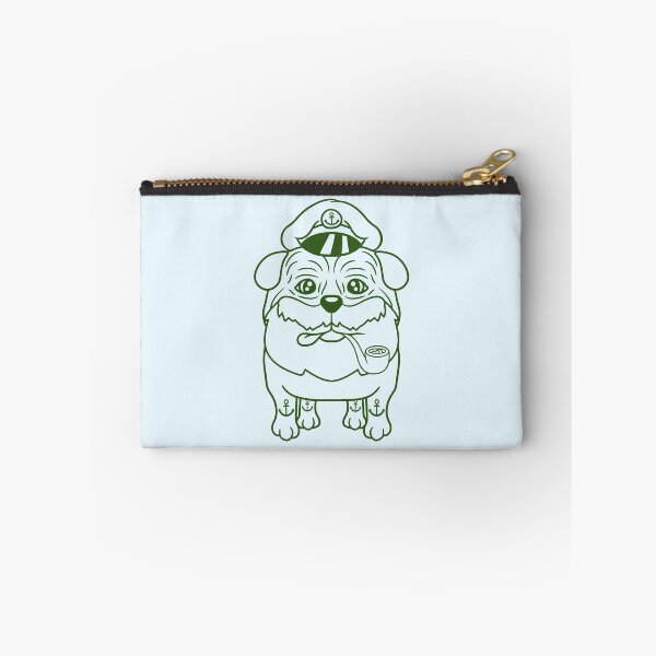 Item preview, Old Pug Dog Captain Funny Cute Cool Cartoon Comic designed and sold by shirt-o-mat.