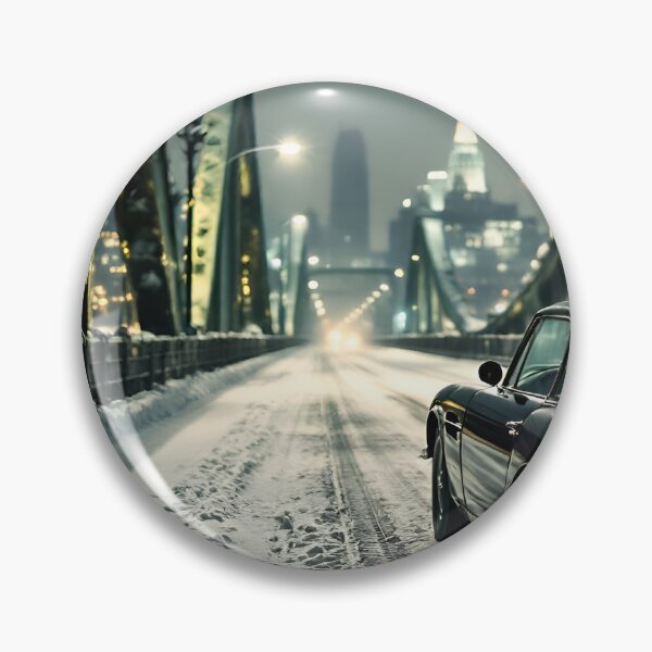 Item preview, At night, Black old car on street designed and sold by André Toni Coelho Radtke.
