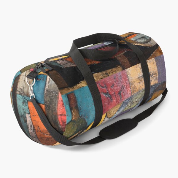 Item preview, Colorful Wine Barrel Harmony - Abstract Geometry Meets Vineyard Charm designed and sold by OlfactoART Studio.