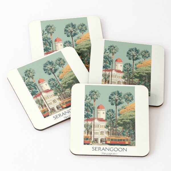 Item preview, Serangoon Poster – Mosque & Neighborhood Greenery designed and sold by TuncGK.