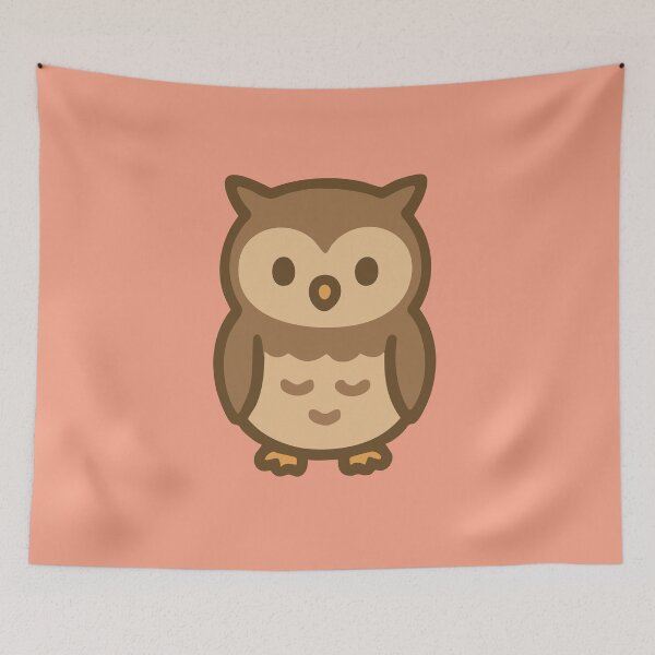 Item preview, Carly the Owl - Adorable Kawaii Owl designed and sold by PatchAndPetal.