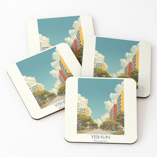 Item preview, Yishun Poster – HDB Towers & Open Sky Moments designed and sold by TuncGK.