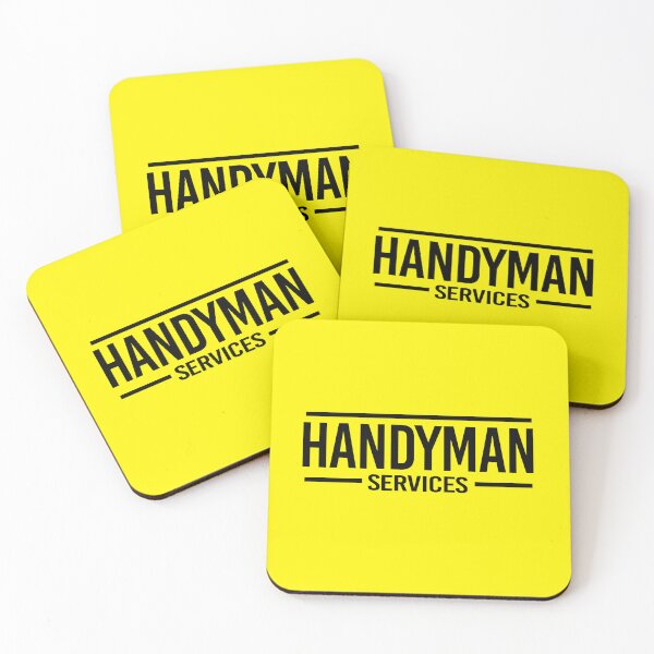 Item preview, HandyMan Services - Black and Yellow Letters designed and sold by rubenarocho.