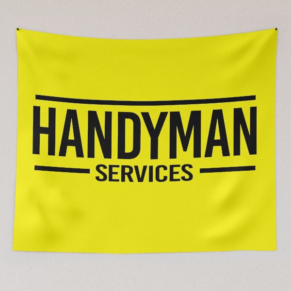 Item preview, HandyMan Services - Black and Yellow Letters designed and sold by rubenarocho.