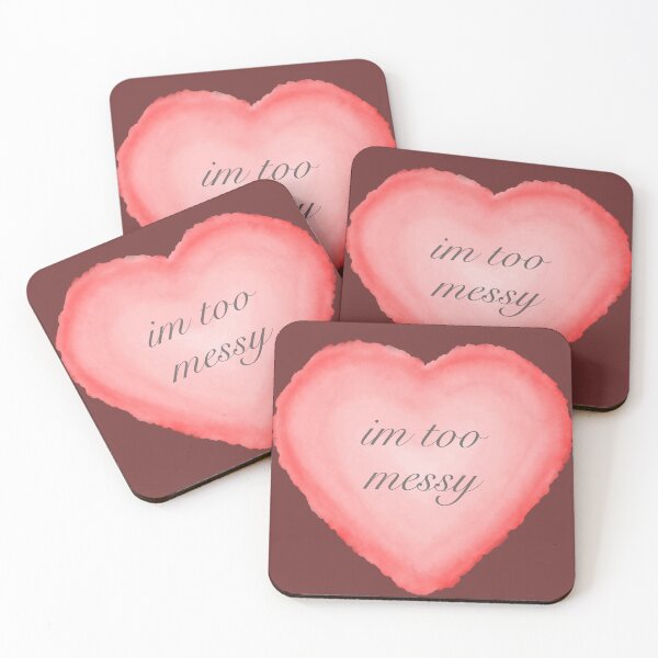 Item preview, messy watercolor heart designed and sold by Zeena Brown Art.