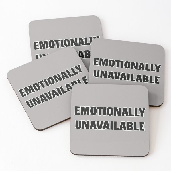 Item preview, Emotionally Unavailable Text Art Design designed and sold by PureGoldDesigns.
