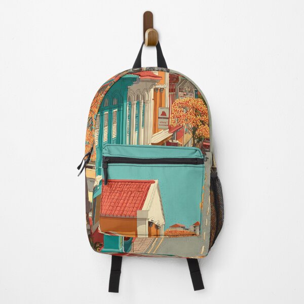Item preview, Geylang Poster – Historic Shophouses & Afternoon Glow designed and sold by TuncGK.