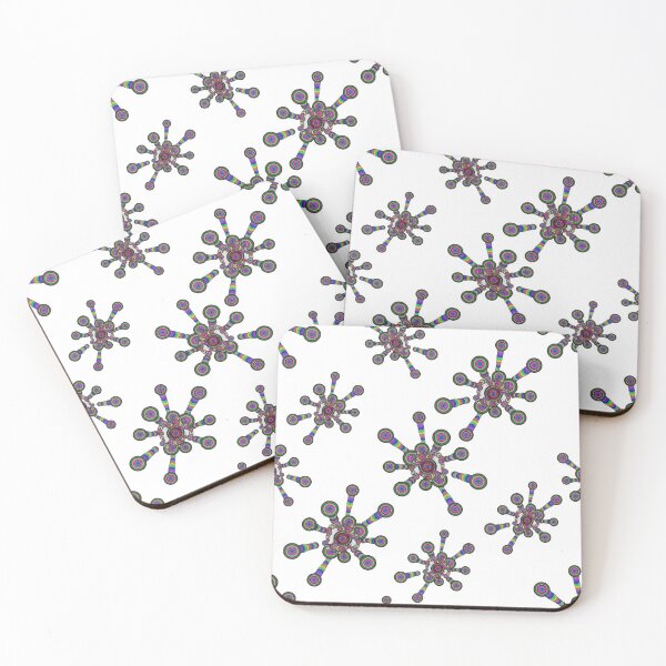 Item preview, Organic Rainbow Mandalas that look like microbes designed and sold by JashJhaveri.