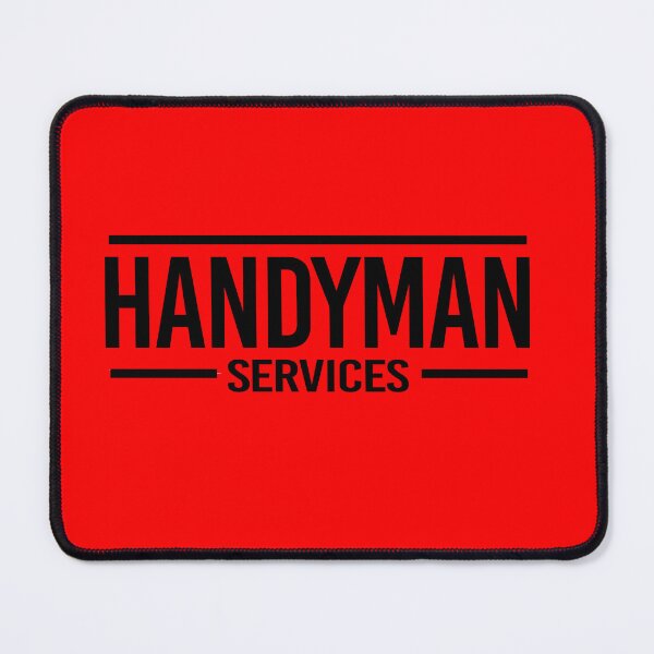 Item preview, HandyMan Services - Black and Red Letters designed and sold by rubenarocho.