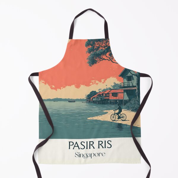 Item preview, Pasir Ris Poster – Coastal Calm & Coral Sky designed and sold by TuncGK.
