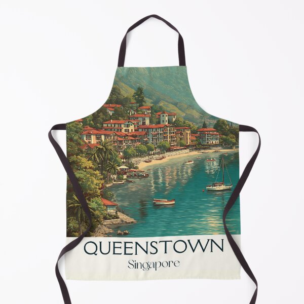 Artikelvorschau, Queenstown Poster – Kanal, Boote und Hügelfarben entworfen und verkauft von TuncGK.