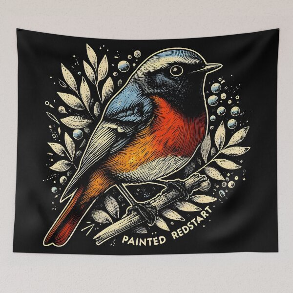 Item preview, Painted Redstart designed and sold by theAVIARY7.