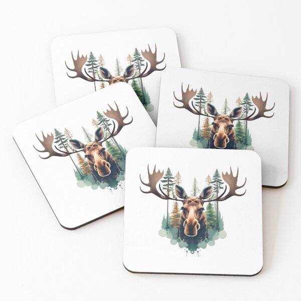 Item preview, Moose watches over the land designed and sold by Ann Miu Deluxe.