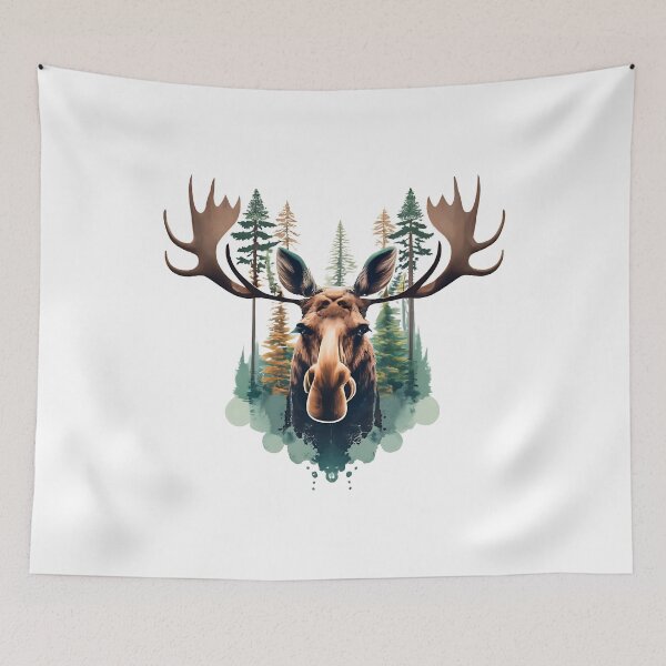 Item preview, Moose watches over the land designed and sold by Ann Miu Deluxe.