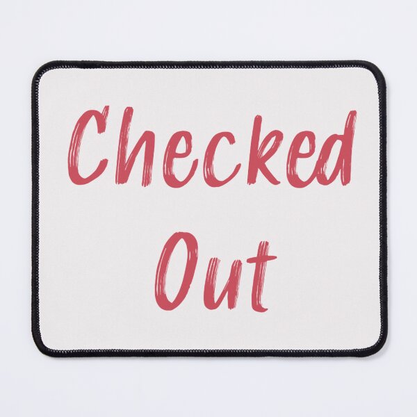 Item preview, Checked Out Text Art Design designed and sold by PureGoldDesigns.