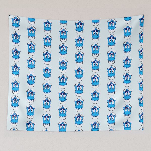 Item preview, Funny Hippo Captain Sails Cute Cartoon Comic designed and sold by shirt-o-mat.