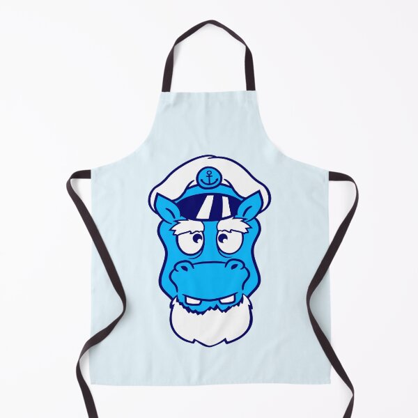 Item preview, Funny Hippo Captain Sails Cute Cartoon Comic designed and sold by shirt-o-mat.