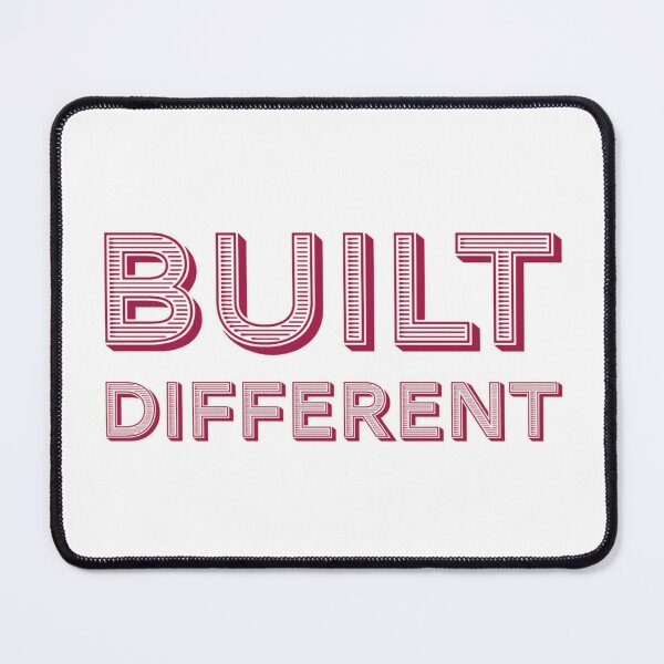 Item preview, Built Different Text Art Design designed and sold by PureGoldDesigns.