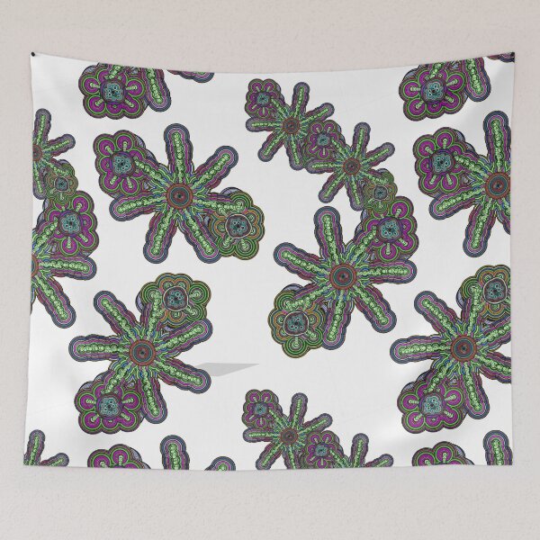 Item preview, Cellular Automata Vibrant Abstract Illustration designed and sold by JashJhaveri.
