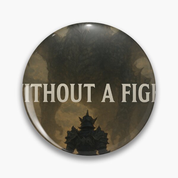 Item preview, "I Won’t Go Out Without a Fight" – Dark Fantasy Warrior Art designed and sold by DamnOspin.