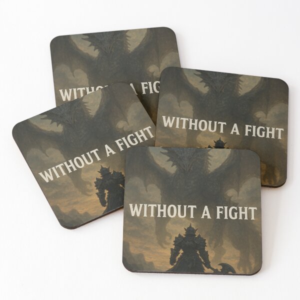 Item preview, "I Won’t Go Out Without a Fight" – Dark Fantasy Warrior Art designed and sold by DamnOspin.