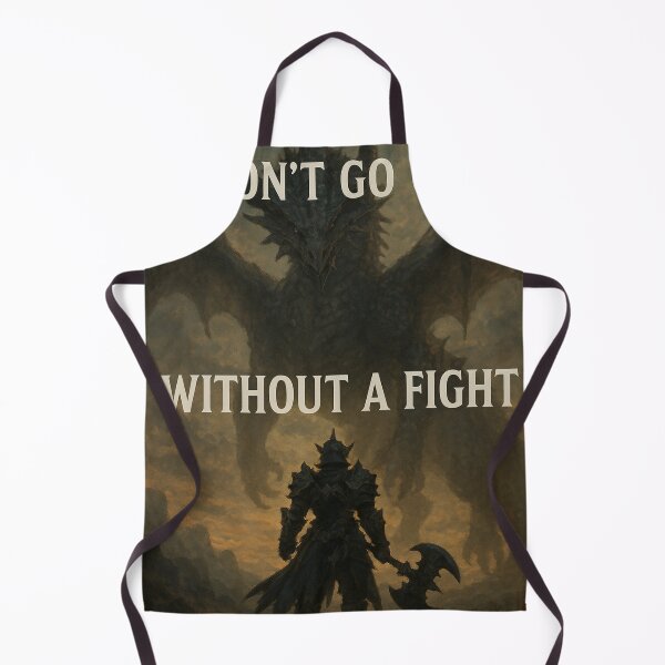 Item preview, "I Won’t Go Out Without a Fight" – Dark Fantasy Warrior Art designed and sold by DamnOspin.